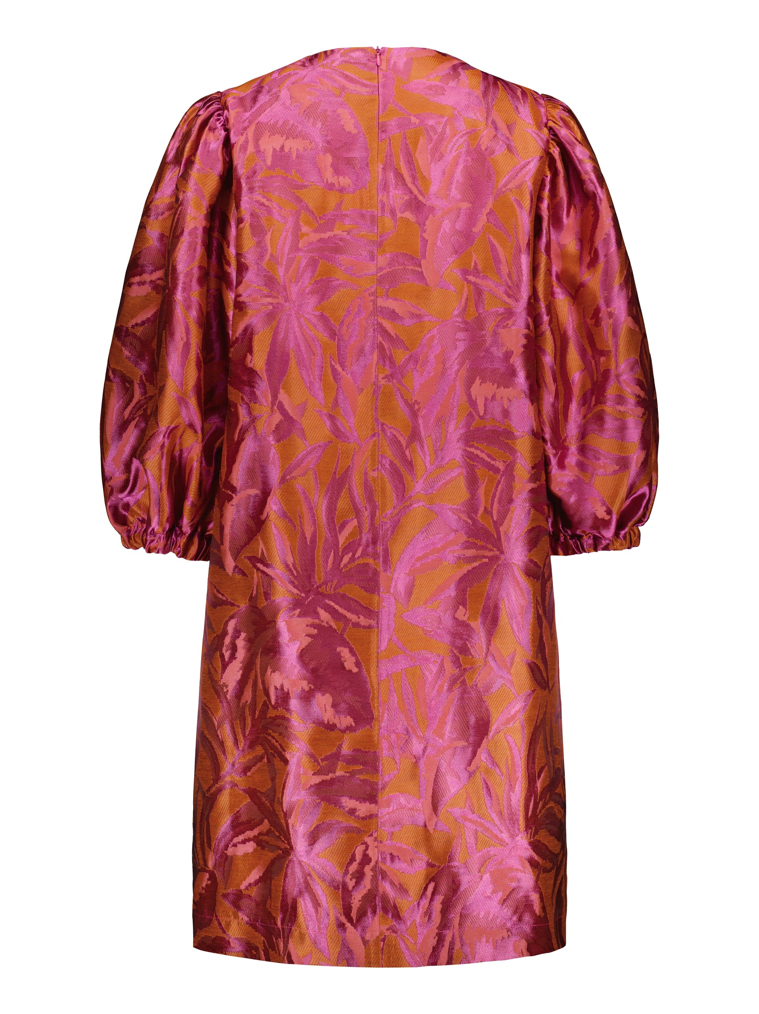 CELYN SHORT DRESS - Pink orange florals