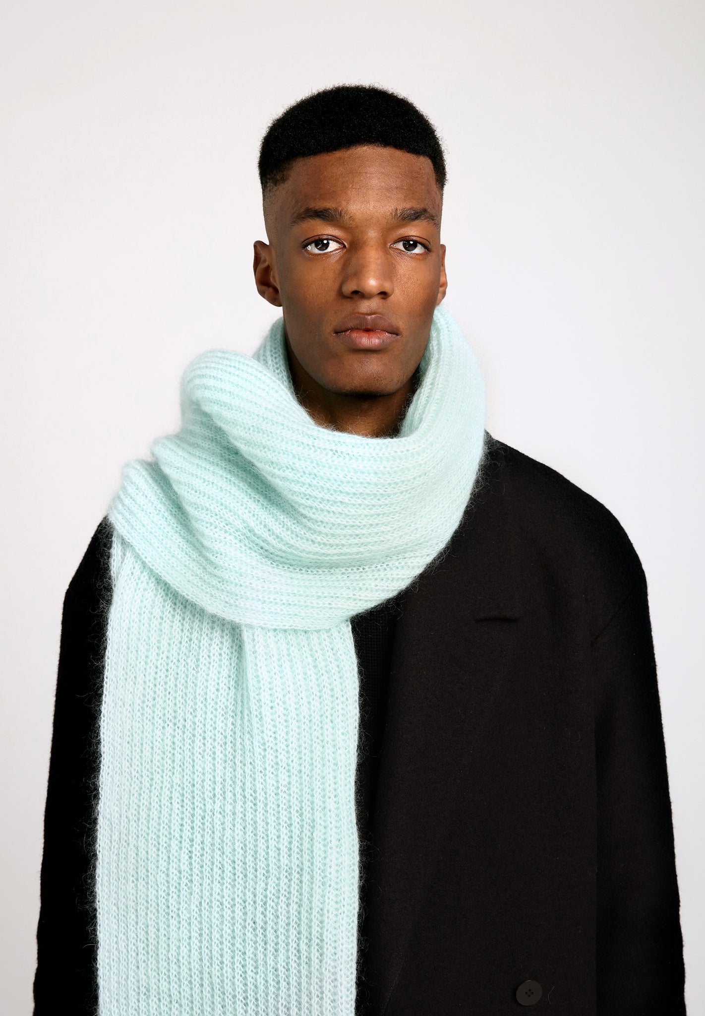 MILLER RIBBED SCARF - Mint