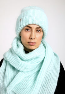 MILLER RIBBED SCARF - Mint
