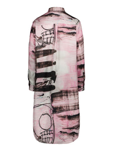 BROMLEY LONG SLEEVED SHIRT DRESS  - Art on fashion