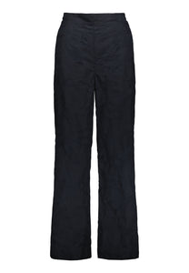 SCRIPPS LOOSE FIT PANTS -  Midnight blue punched cotton