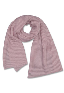MILLER RIBBED SCARF - Frosty pink